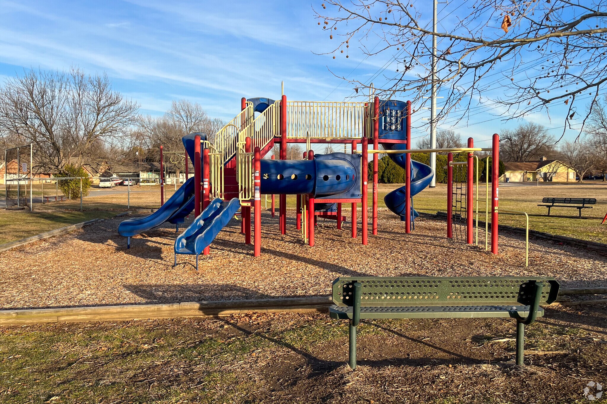 Briarwood Park's playground provides hours of entertainment for Fulton's youngest residents.