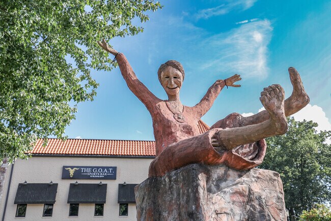 Seven Fields have some sculptures that will put a smile on your face.