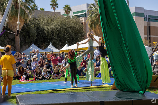 Circus performers take the stage at The Tucson Festival of Books.