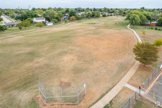 The baseball facilities at Eisenhower Elementary School in Norman.
