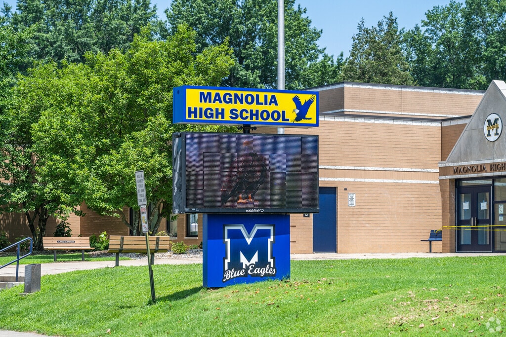 Magnolia High School has an overall rating of a C+ on Niche.