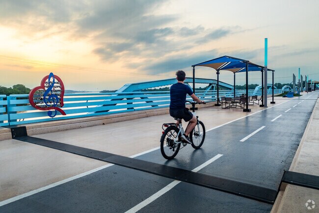 Harmony Bridge is a popular spot for sight seeing in Bixby.