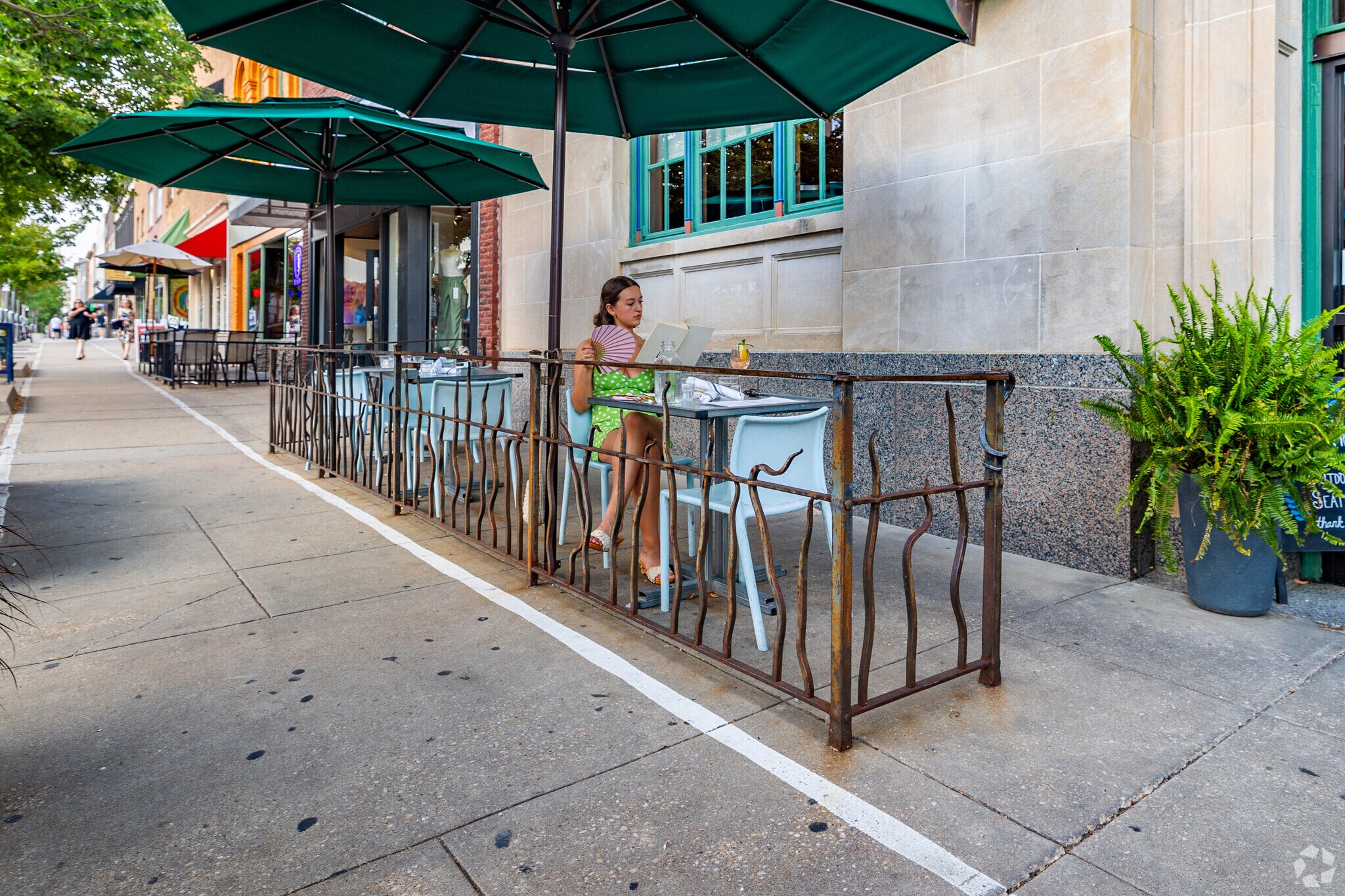 Merchant's has a great patio for dinner on those nice summer nights.