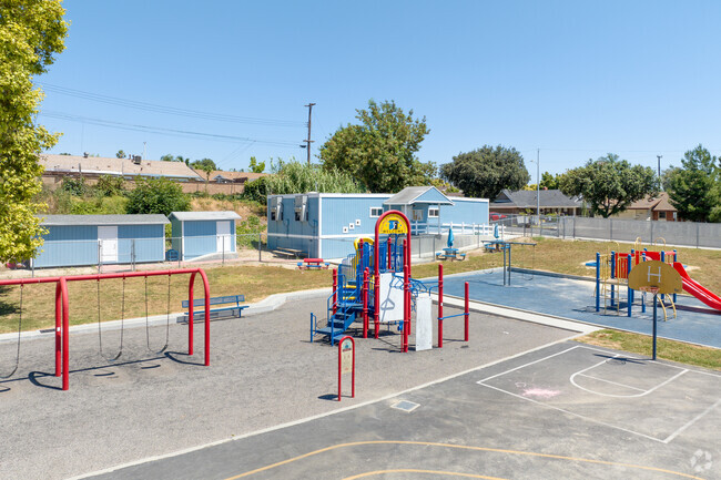 Play area inside Hollingworth Elementary School in West Covina, Ca.