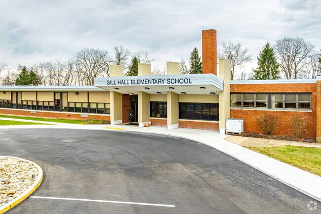 Gill Hall Elementary School is nestled amongst the residential streets of Jefferson Hills.
