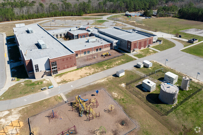 An aerial view of North Elementary School.
