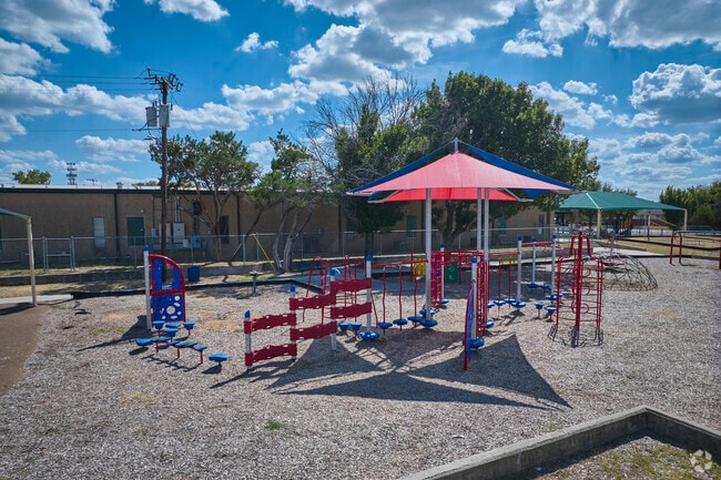 Pflugerville Elementary School has a smaller playground for the lower grades.