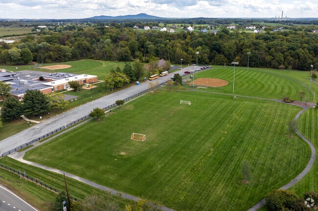 Lucketts Elementary School has several athletic fields.