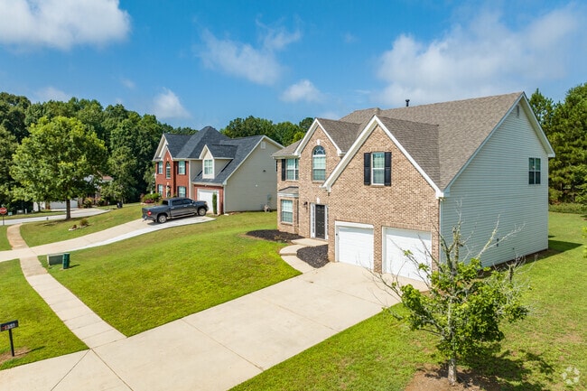 Many homes in Locust Grove feature two-car garages.
