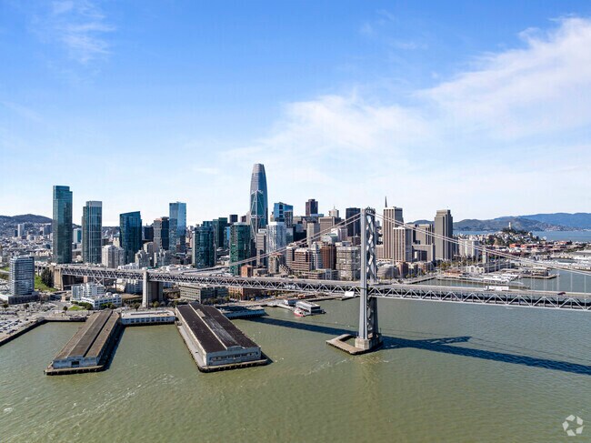 San Francisco's majestic skyline, easily reachable from Walnut Creek's Northgate.