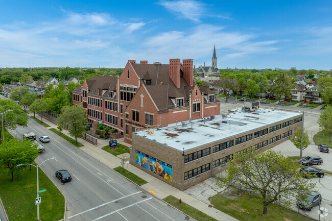 Many Midtown neighborhood students can easily walk to Groppi High School.