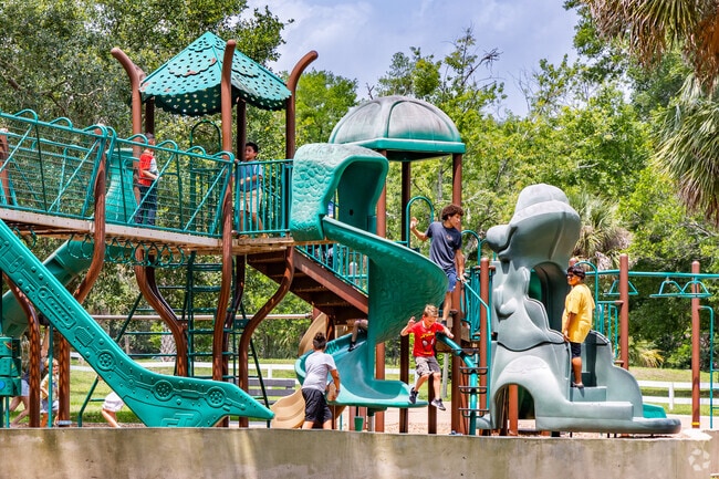 Kids enjoy the playground at Bill Frederick Park in MetroWest.