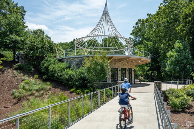 The Cancer Survivors Park is a great place to go for a bike ride.
