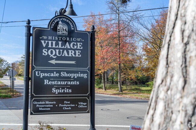 Village Square in Glendale is surrounded by many retails and restaurants.