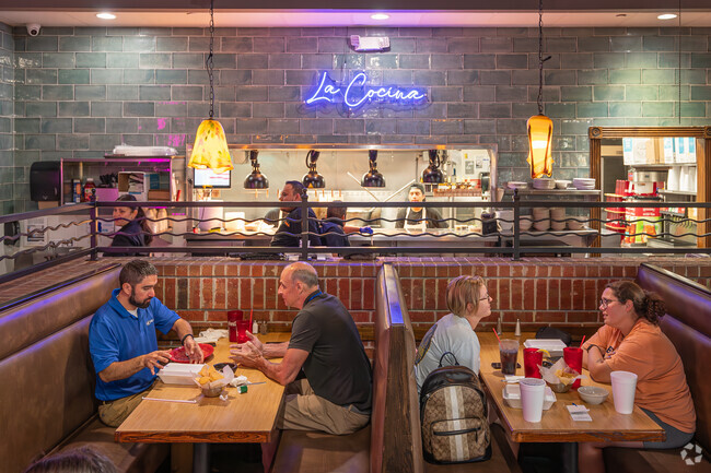 Local restaurants stay busy in the New Holland Village area.