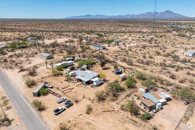 Properties in the Three Points neighborhood are separated by large areas of land.