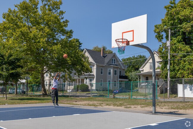 Shoot some hoops at James Edgar Park in Campello