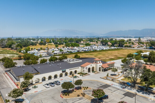 Mission Elementary School offers a sprawling campus when viewed from above.