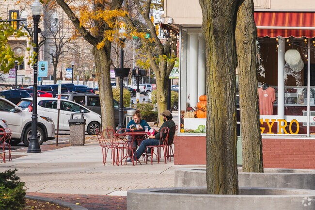 This couple enjoys lunch at Joey's Italian Deli & Subs in downtown Lima near Lakewood West.