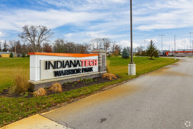 Indiana Tech’s Warrior Park hosts college softball and track teams near Morningside-Terrace.