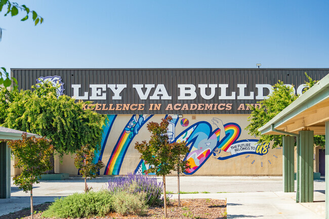 George V. LeyVa Middle School Home of the Bulldogs in Hidden Glen, San Jose, California.