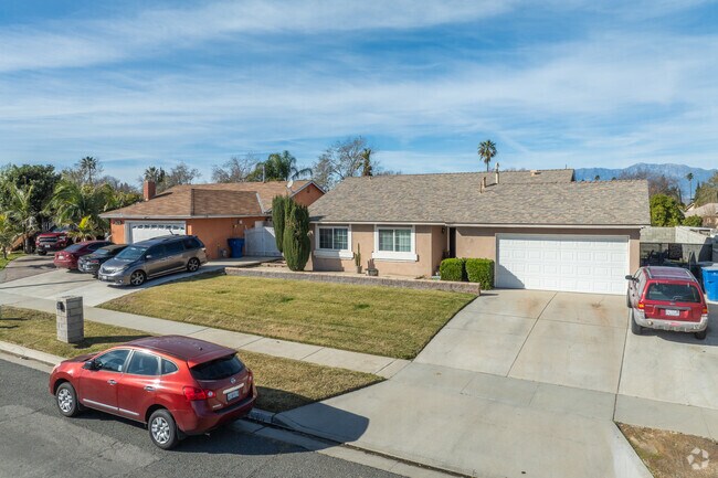 La Sierra Acres homes have trimmed lawns and lots big enough to fit large backyards with pools.