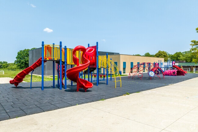 Fort Des Moines' large playground at Studebaker Elementary School is perfect for recess.