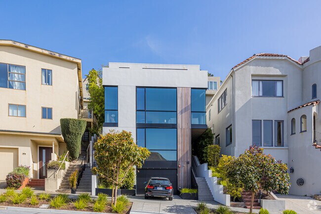Sleek and modern homes can be found in the Forest Hill neighborhood.