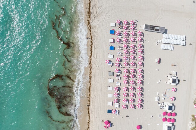 Miami Beach Boardwalk residents and guests can bathe year round at the beach.