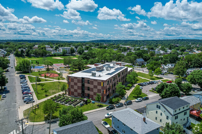 Thompson Elementary School campus overview in Arlington.