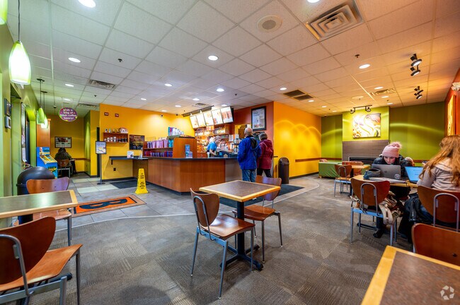 Biggby Coffee is a popular spot for Lofton Woods residents who need a place to study.
