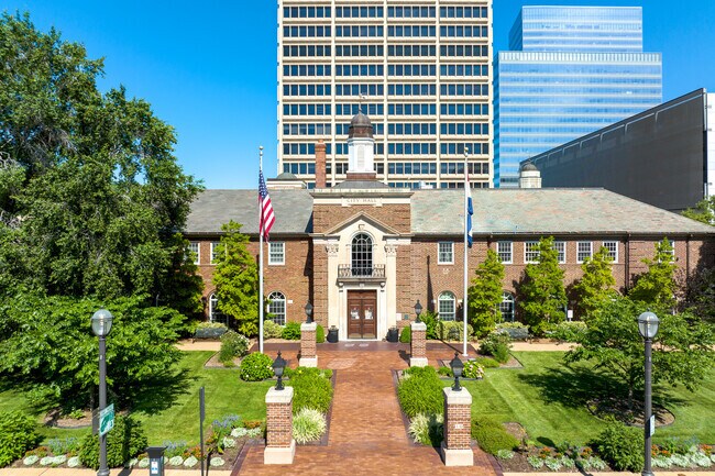 The town hall resides within Downtown Clayton.