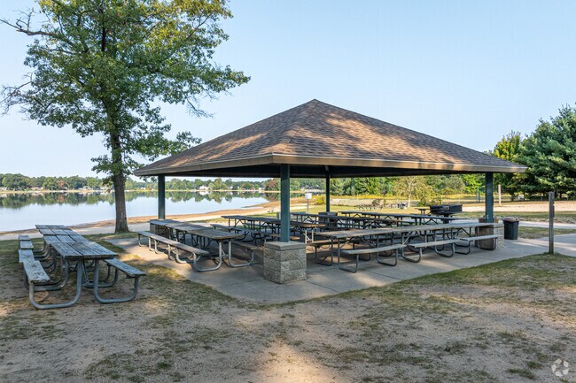Twin Lake Park has picnic pavilions for family gatherings.