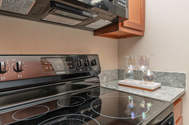 Experience efficient cooking with this state-of-the-art kitchen setup.