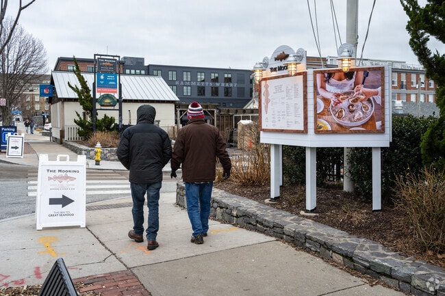 Experience Newport's nautical cuisine at Mooring Seafood Kitchen and Bar minutes from Lily-Almy.