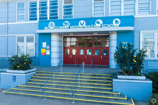 A look at the main office to Montgomery Middle School in Linda Vista.