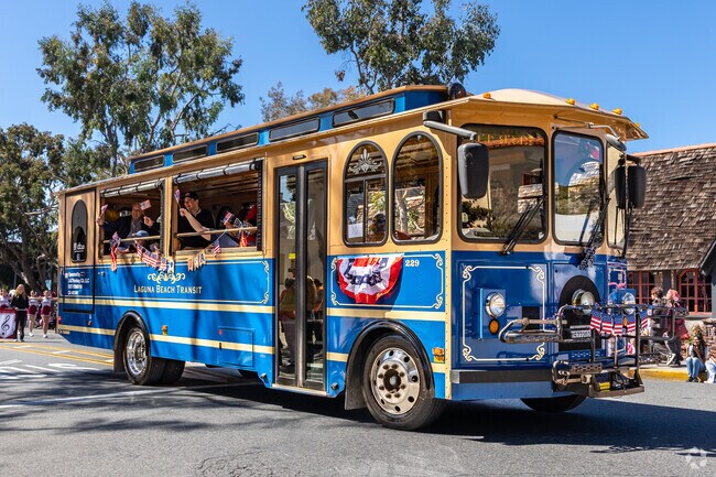 The Village proudly hosts the Annual Patriots Day Parade, a beloved Laguna Beach tradition since 1967 and one of the town’s longest-running events.