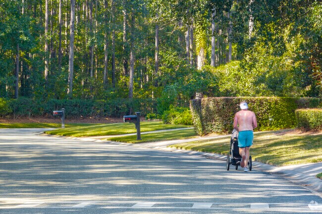 The safe and secure streets allow Berkley Hall residents to enjoy the community by foot easily.