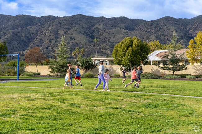 Willow Springs Park in North Glendora has a beautiful backdrop with a big grassy field.