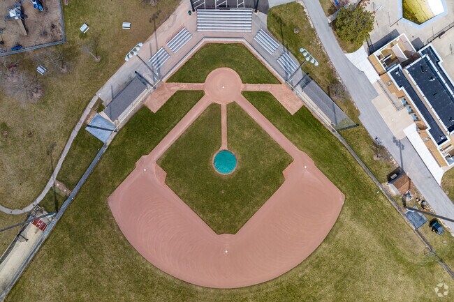 Aerial of Rennicke Field in Mequon