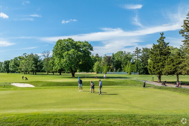 Golfers head to the Moorestown Field Club for a round on a beautiful spring day.