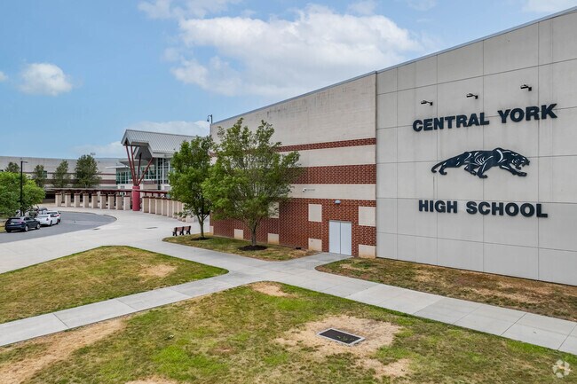 Older students attend the Central York High School in North York.