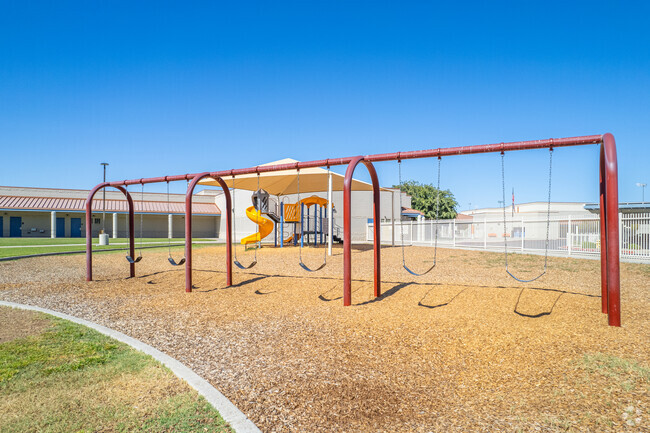Swings provide excitement at El Mirage Elementary School's playground in El Mirage.