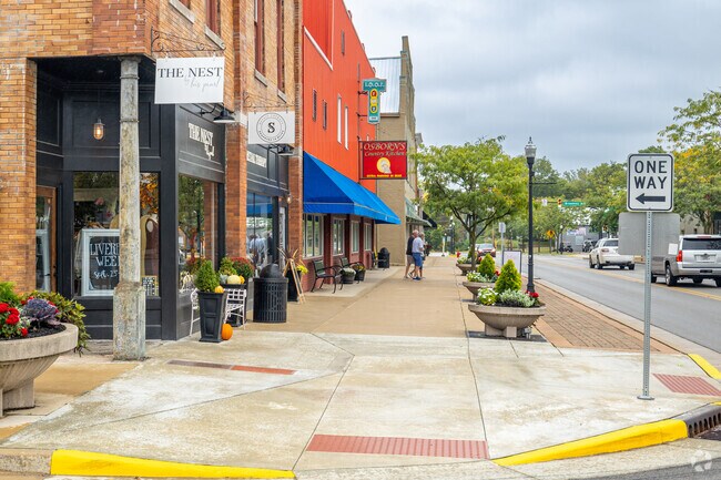 Osborn's Country Kitchen is one of many local shops along Main Street in downtown Yorktown, IN.