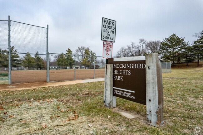 Mockingbird Heights Park is located in the Ralston neighborhood.