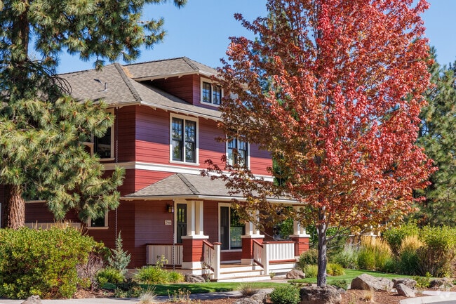 Autumn leaves inspire the colors of some homes in Summit West.