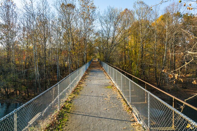Bridging the gap between serenity and adventure in Hamburg, PA's scenic trail network.