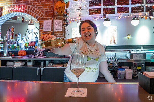 The Flagship City Food Hall in Downtown Erie offers a variety of dining options.