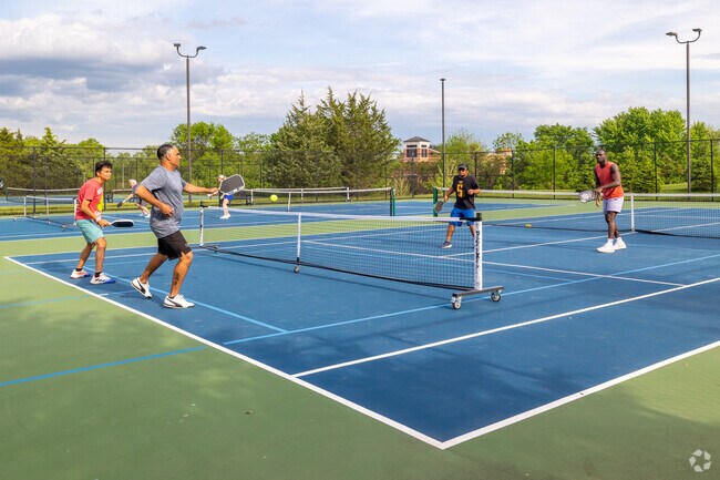 Enjoy a friendly game of pickleball with your buddies at Villages of Urbana.
