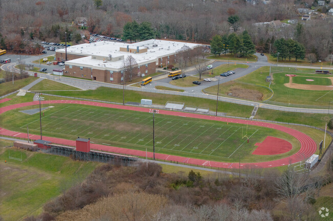 Athletic facilities at The Joseph Case High School in Swansea indicate a good sports program.